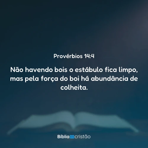 Provérbios 14:4