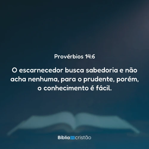 Provérbios 14:6