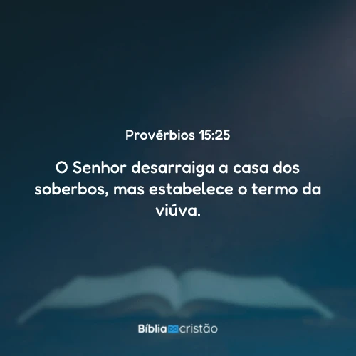 Provérbios 15:25