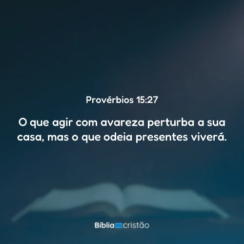 Provérbios 15:27