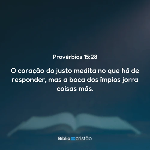 Provérbios 15:28