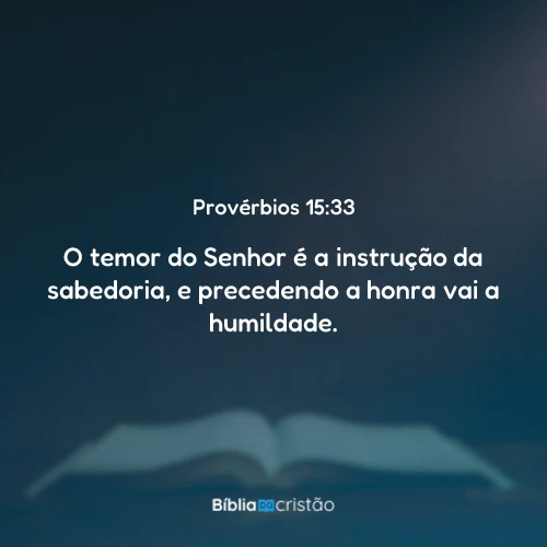 Provérbios 15:33