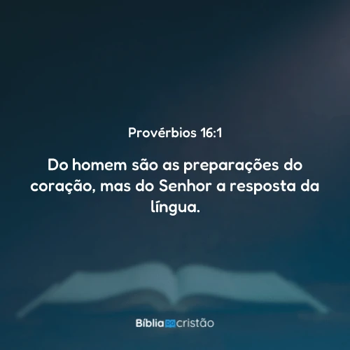 Provérbios 16:1