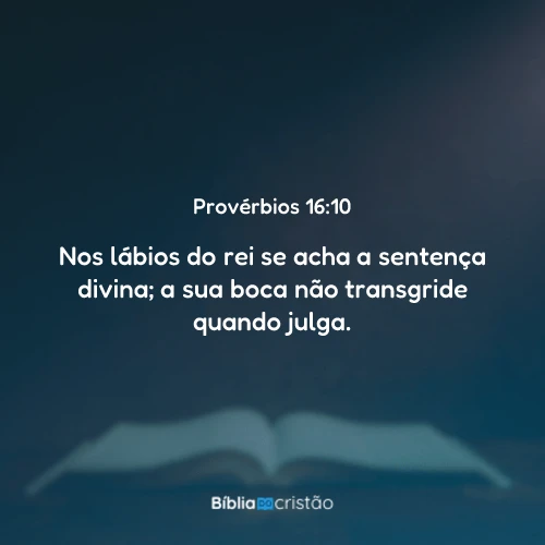 Provérbios 16:10