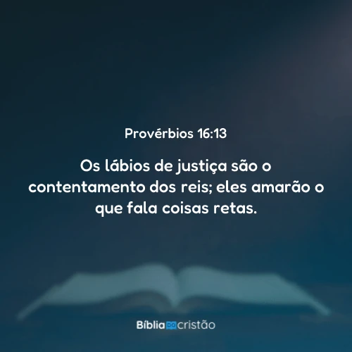 Provérbios 16:13