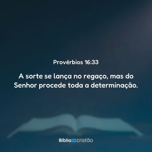 Provérbios 16:33