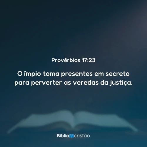Provérbios 17:23