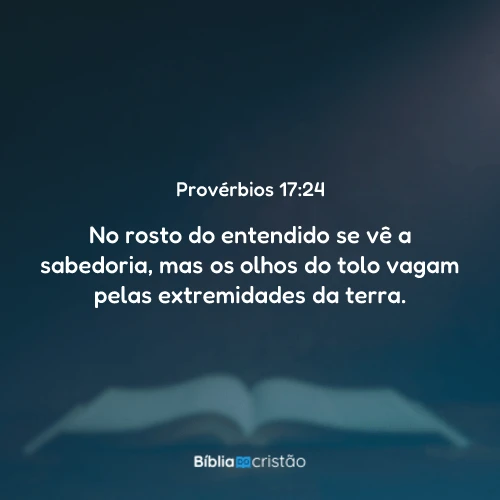 Provérbios 17:24