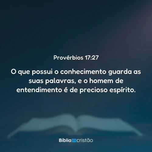 Provérbios 17:27