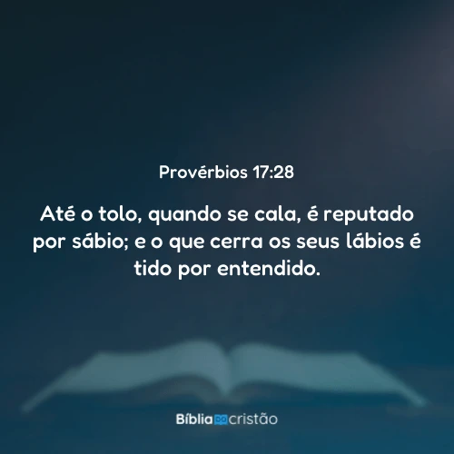 Provérbios 17:28