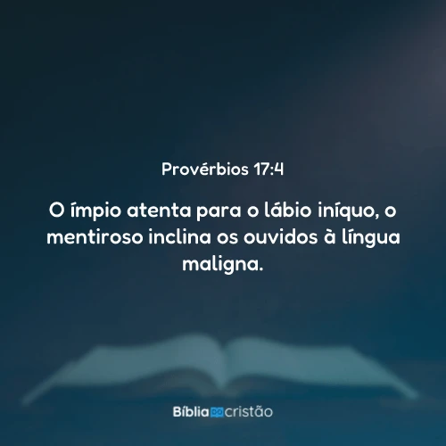 Provérbios 17:4