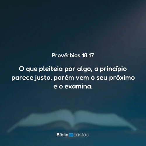 Provérbios 18:17