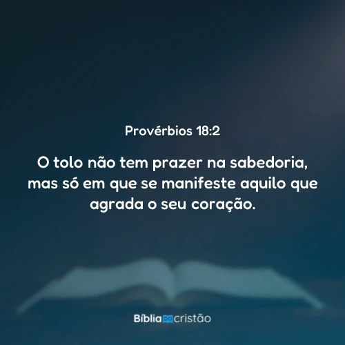 Provérbios 18:2