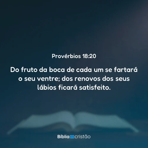 Provérbios 18:20
