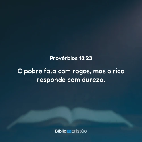 Provérbios 18:23