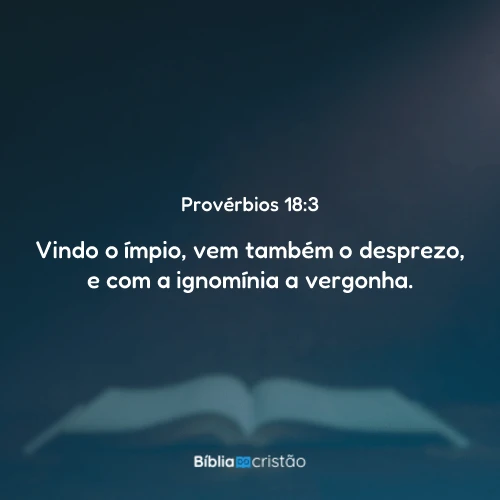 Provérbios 18:3