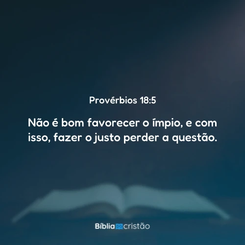 Provérbios 18:5