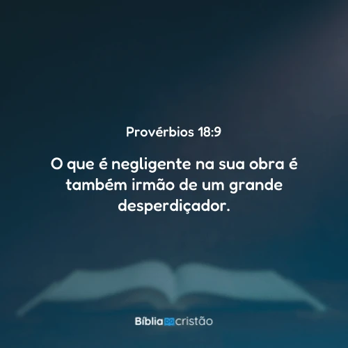 Provérbios 18:9