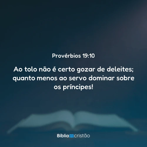 Provérbios 19:10