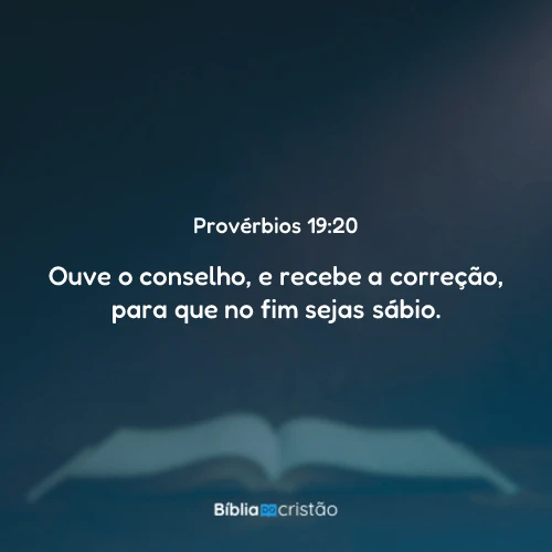 Provérbios 19:20
