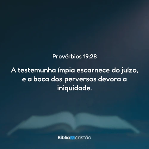 Provérbios 19:28