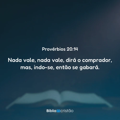 Provérbios 20:14