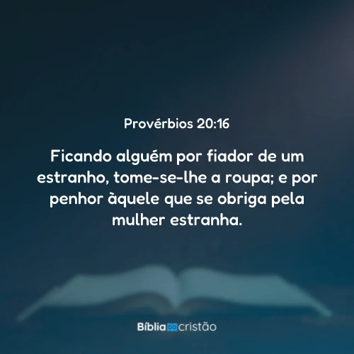 Provérbios 20:16