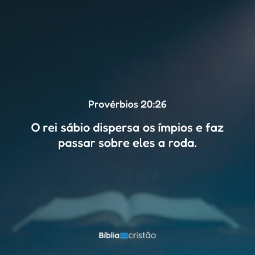 Provérbios 20:26