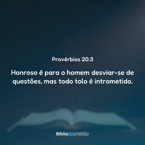 Provérbios 20:3