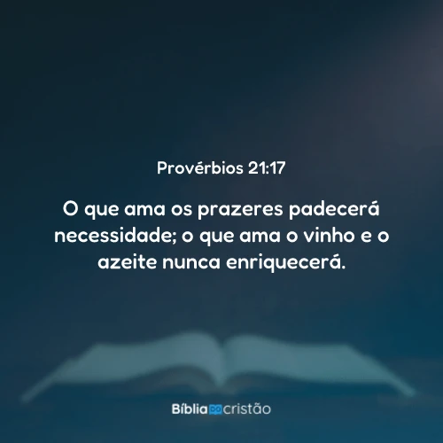 Provérbios 21:17