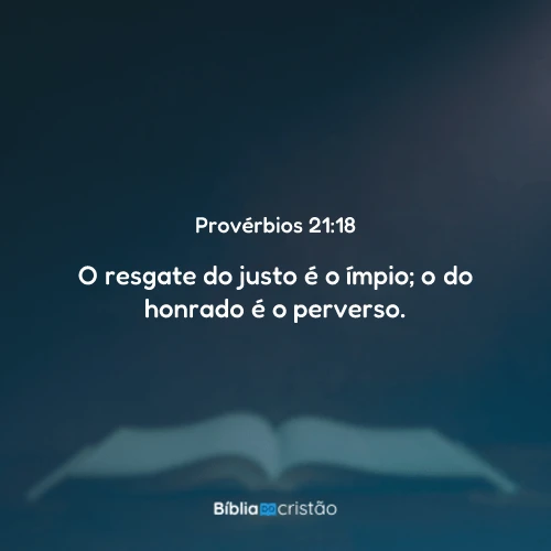 Provérbios 21:18