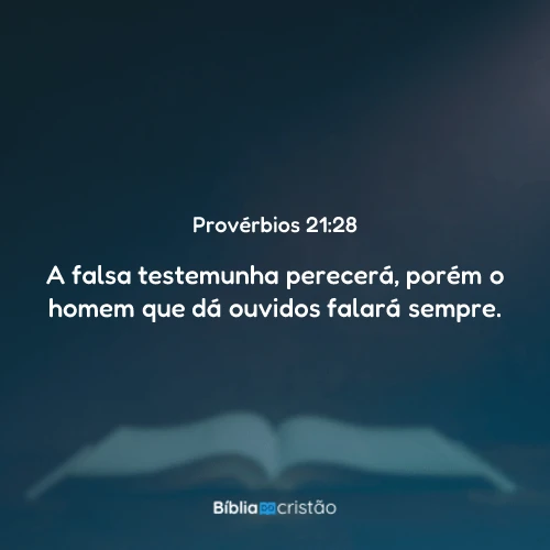 Provérbios 21:28