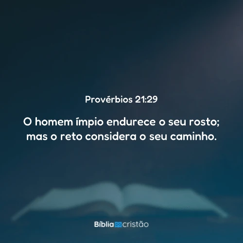 Provérbios 21:29
