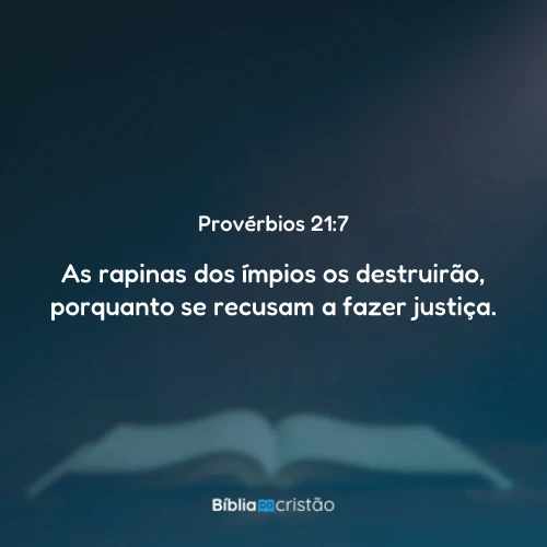 Provérbios 21:7
