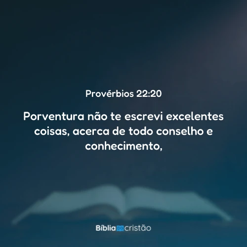 Provérbios 22:20