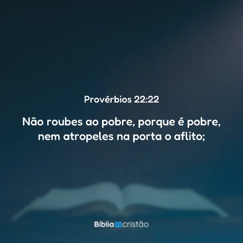 Provérbios 22:22