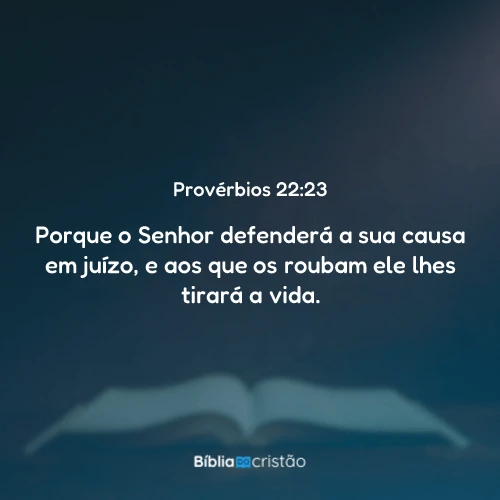 Provérbios 22:23