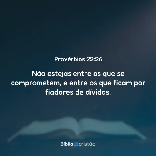 Provérbios 22:26