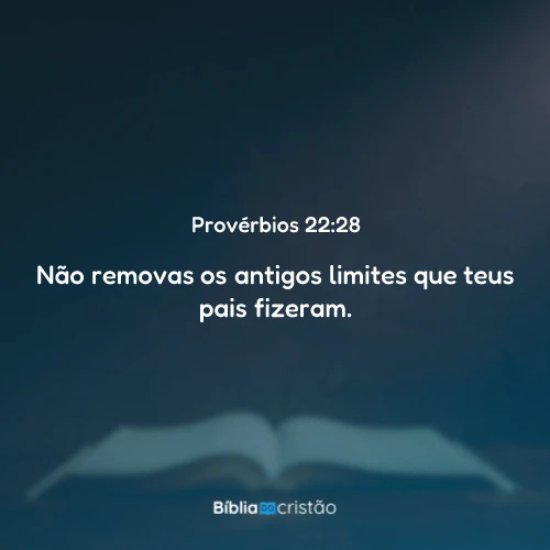 Provérbios 22:28