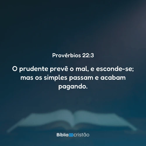 Provérbios 22:3