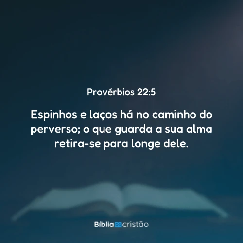 Provérbios 22:5