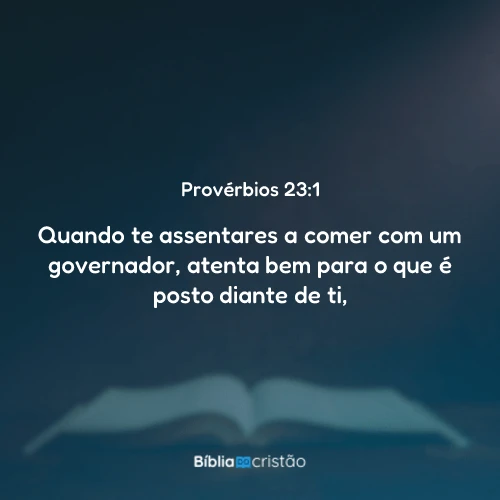 Provérbios 23:1