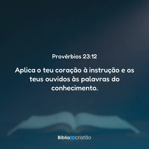 Provérbios 23:12