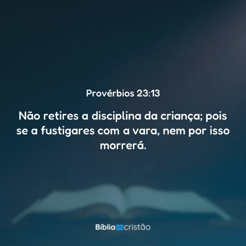 Provérbios 23:13