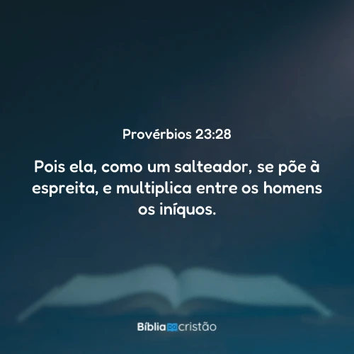 Provérbios 23:28