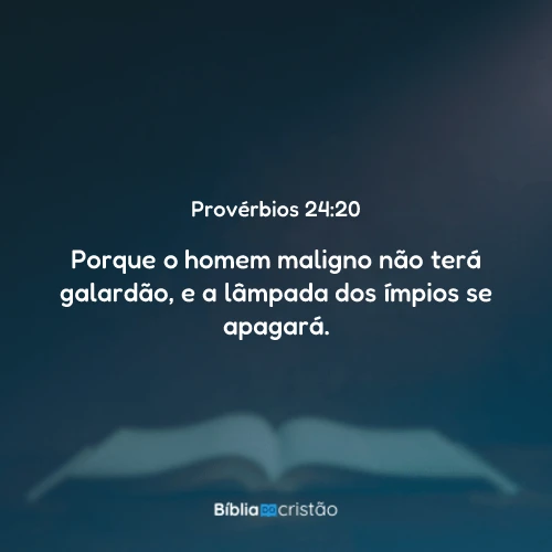 Provérbios 24:20