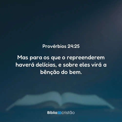 Provérbios 24:25