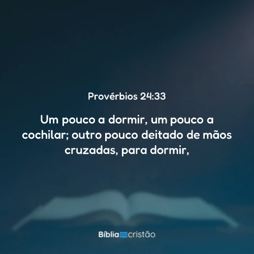 Provérbios 24:33