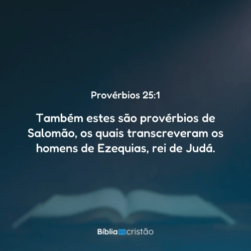 Provérbios 25:1