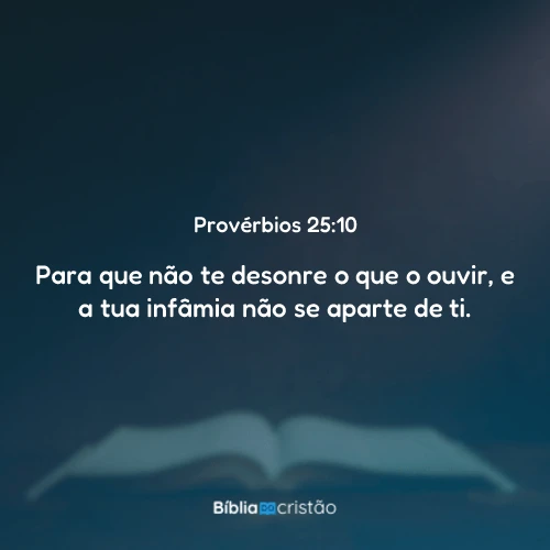 Provérbios 25:10